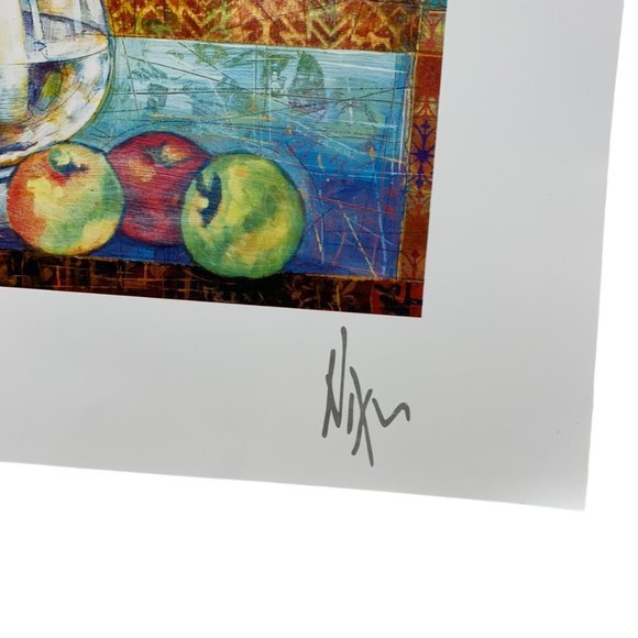 Peter Nixon Lithograph Floral Arrangement in Vase - Picture 6 of 10